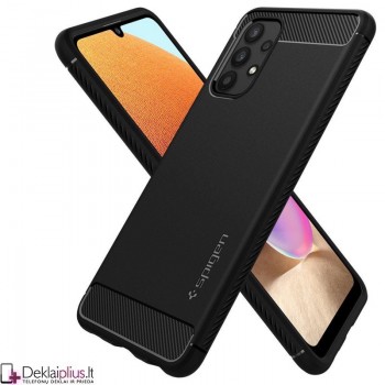 Spigen rugged armor guminis dėklas - juodas (telefonams Samsung A72/A72 5G) Spigen rugged armor guminis dėklas - juodas (telefonams Samsung A72/A72 5G)